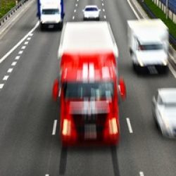 Six lane controlled-access highway in Warsaw, Poland.